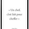 affiche-poster-citation-chirac-Un-chef-A4-cadre