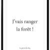 affiche-poster-citation-RRRrrrr-ranger-foret-A4-cadre