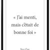 affiche-poster-citation-tapie-bonne-foi-A4-cadre