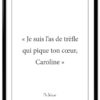 affiche-poster-citation-solaar-caroline-A4-cadre