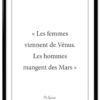 affiche-poster-citation-solaar-femme-venus-A4-cadre