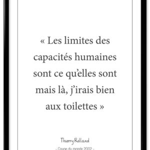 Affiche citation Thierry Rolland - "Toilettes"