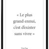 affiche-poster-citation-victor-hugo-exister-A4-cadre