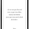 affiche-poster-citation-voltaire-le-dire-A4-cadre