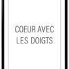 affiche-poster-cœur doigts-A4-cadre