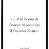 affiche-poster-citation-bref-30-secondes-A4-cadre