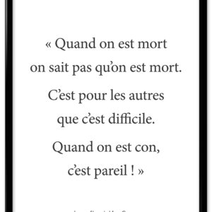 Affiche citation Jean-Claude Van Damm - "Con"